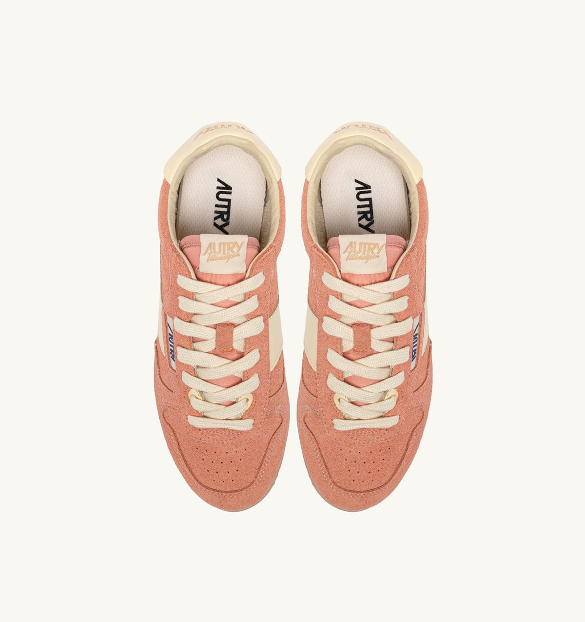 SNEAKERS WINDSPIN IN SUEDE AND LEATHER COLOR DAMASK AND RUTABAGA - AUTRY Value