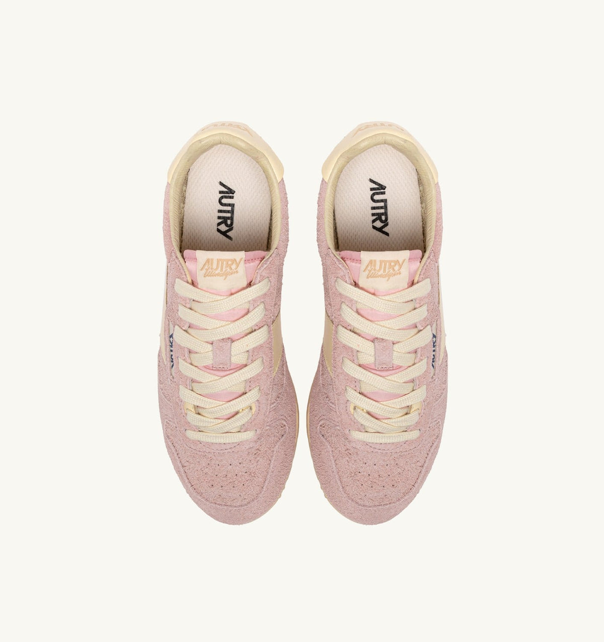 SNEAKERS WINDSPIN IN SUEDE AND LEATHER COLOR ROSEMARY AND RUTABAGA - AUTRY Great Value