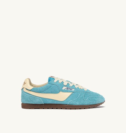 SNEAKERS WINDSPIN IN SUEDE AND LEATHER COLOR KYOTO AND RUTABAGA - AUTRY Quality