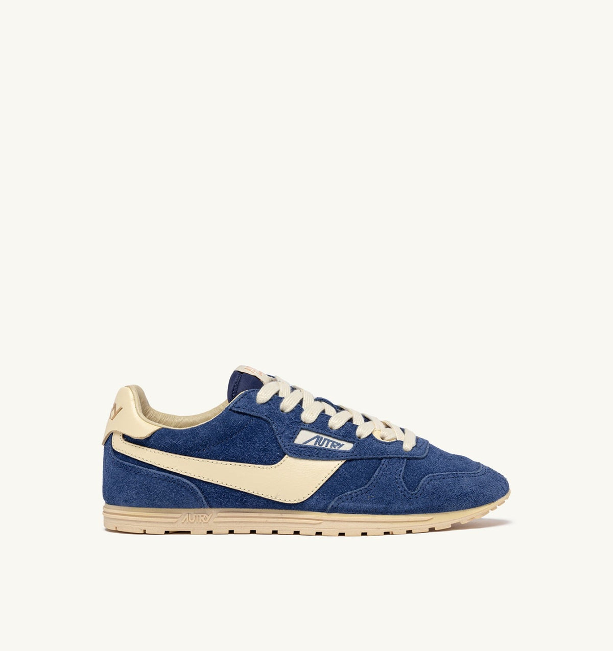 SNEAKERS WINDSPIN IN SUEDE AND LEATHER COLOR INFINITO AND RUTABAGA - AUTRY Classic