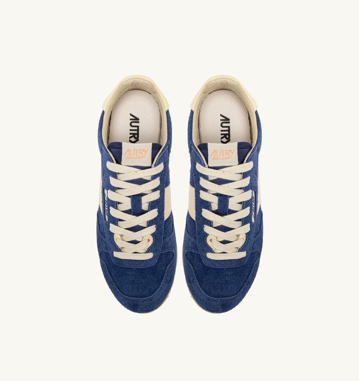 SNEAKERS WINDSPIN IN SUEDE AND LEATHER COLOR INFINITO AND RUTABAGA - AUTRY Classic