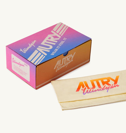 SNEAKERS WINDSPIN IN SUEDE AND LEATHER COLOR INFINITO AND RUTABAGA - AUTRY Classic