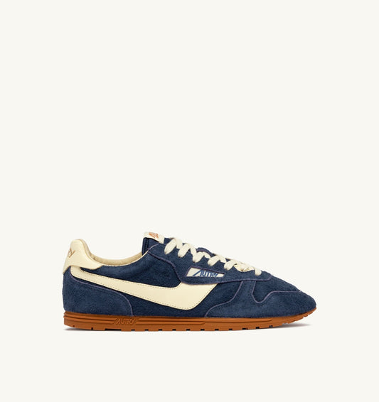 WINDSPIN SNEAKERS IN BLUETTE AND RUTABAGA SUEDE AND LEATHER - AUTRY Everyday