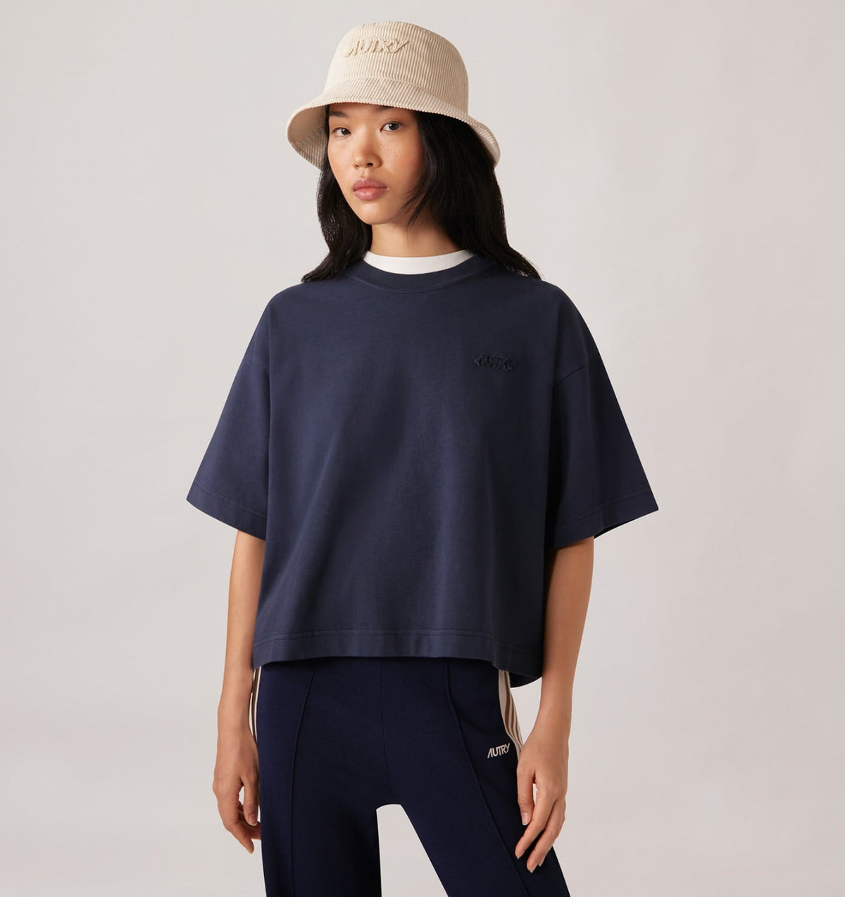 TONAL LOGO BOXY TEE WOMAN - AUTRY Quality