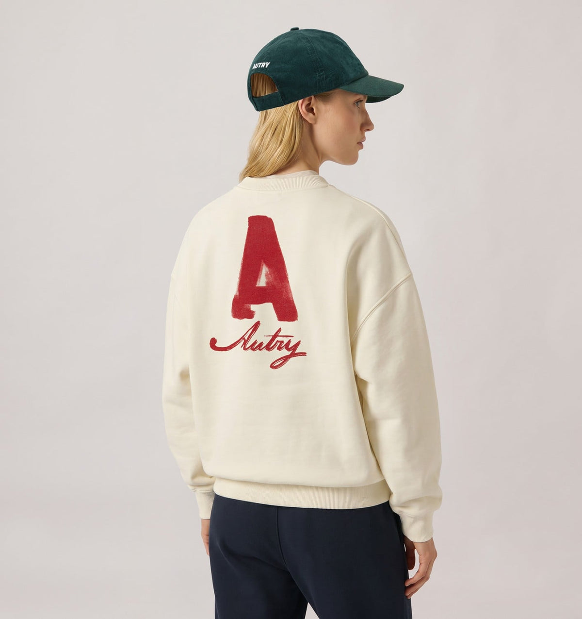 HERITAGE SWEATSHIRT WITH WASHED EFFECT UNISEX - AUTRY Essential