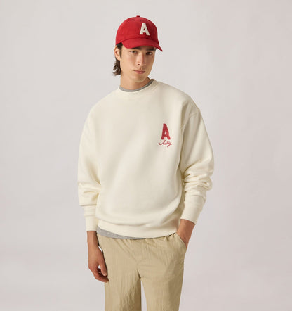 HERITAGE SWEATSHIRT WITH WASHED EFFECT UNISEX - AUTRY Essential