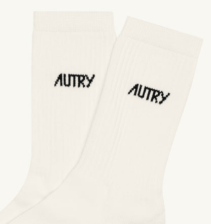 SOCKS WITH JACQUARD LOGO UNISEX - AUTRY Essential