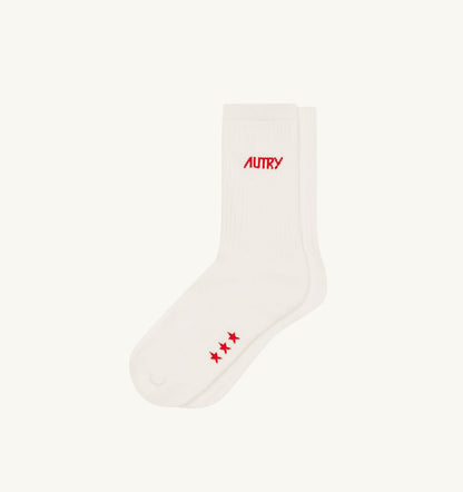 SOCKS WITH JACQUARD LOGO UNISEX - AUTRY Great Value