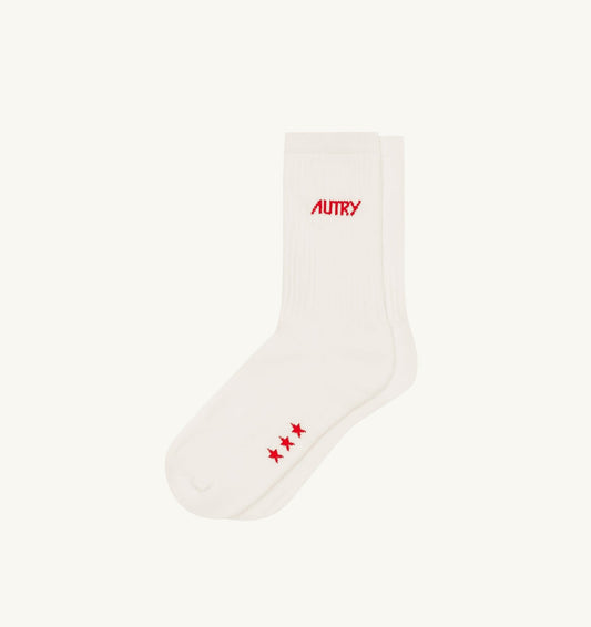 SOCKS WITH JACQUARD LOGO UNISEX - AUTRY Great Value