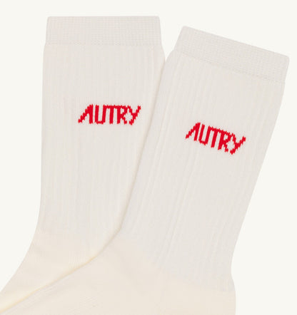 SOCKS WITH JACQUARD LOGO UNISEX - AUTRY Great Value