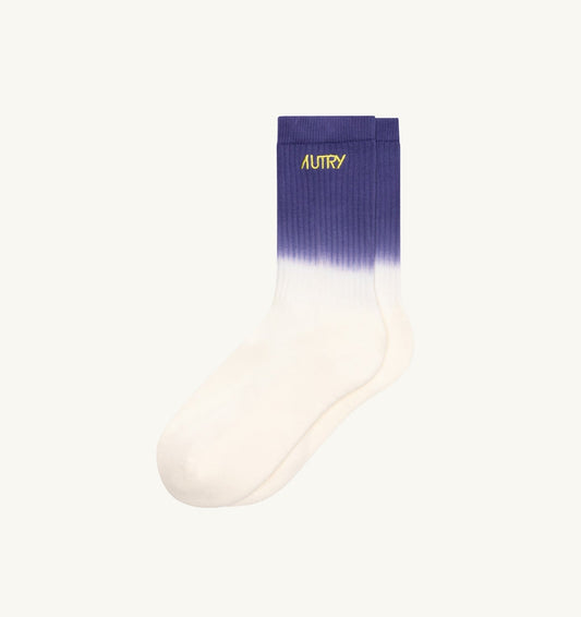 SOCKS WITH EMBROIDERY TIE-DYE LOGO UNISEX - AUTRY Great Value