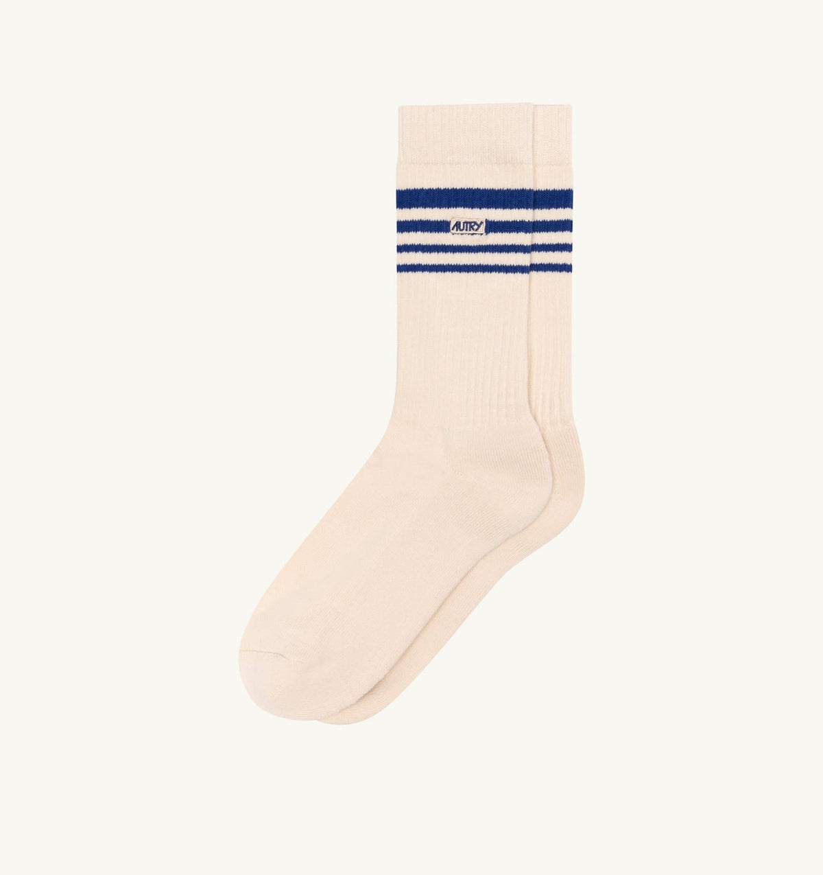 JACQUARD STRIPED SOCKS WITH LOGO UNISEX - AUTRY Quality