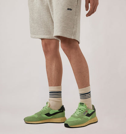 JACQUARD STRIPED SOCKS WITH LOGO UNISEX - AUTRY Quality