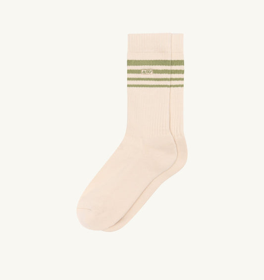 JACQUARD STRIPED SOCKS WITH LOGO UNISEX - AUTRY Classic