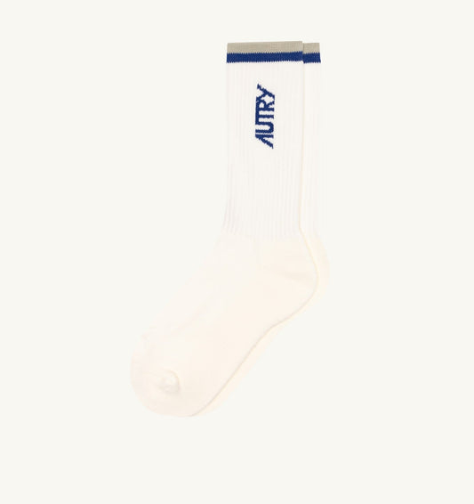 JACQUARD STRIPED SOCKS WITH LOGO UNISEX - AUTRY Everyday