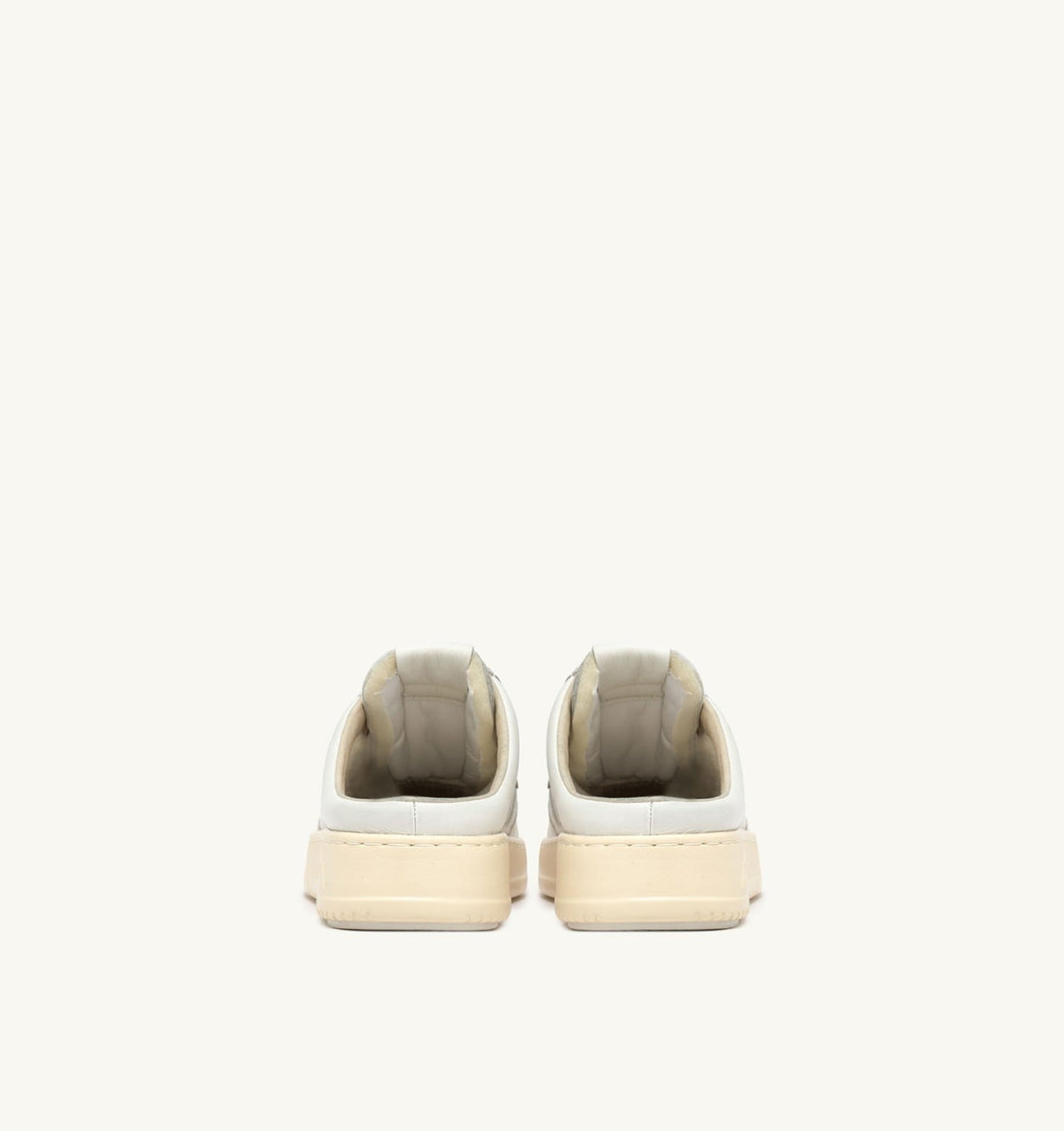 MEDALIST MULE SNEAKERS IN NAPA LEATHER COLOR WHITE - AUTRY Classic