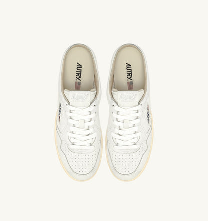 MEDALIST MULE SNEAKERS IN NAPA LEATHER COLOR WHITE - AUTRY Classic