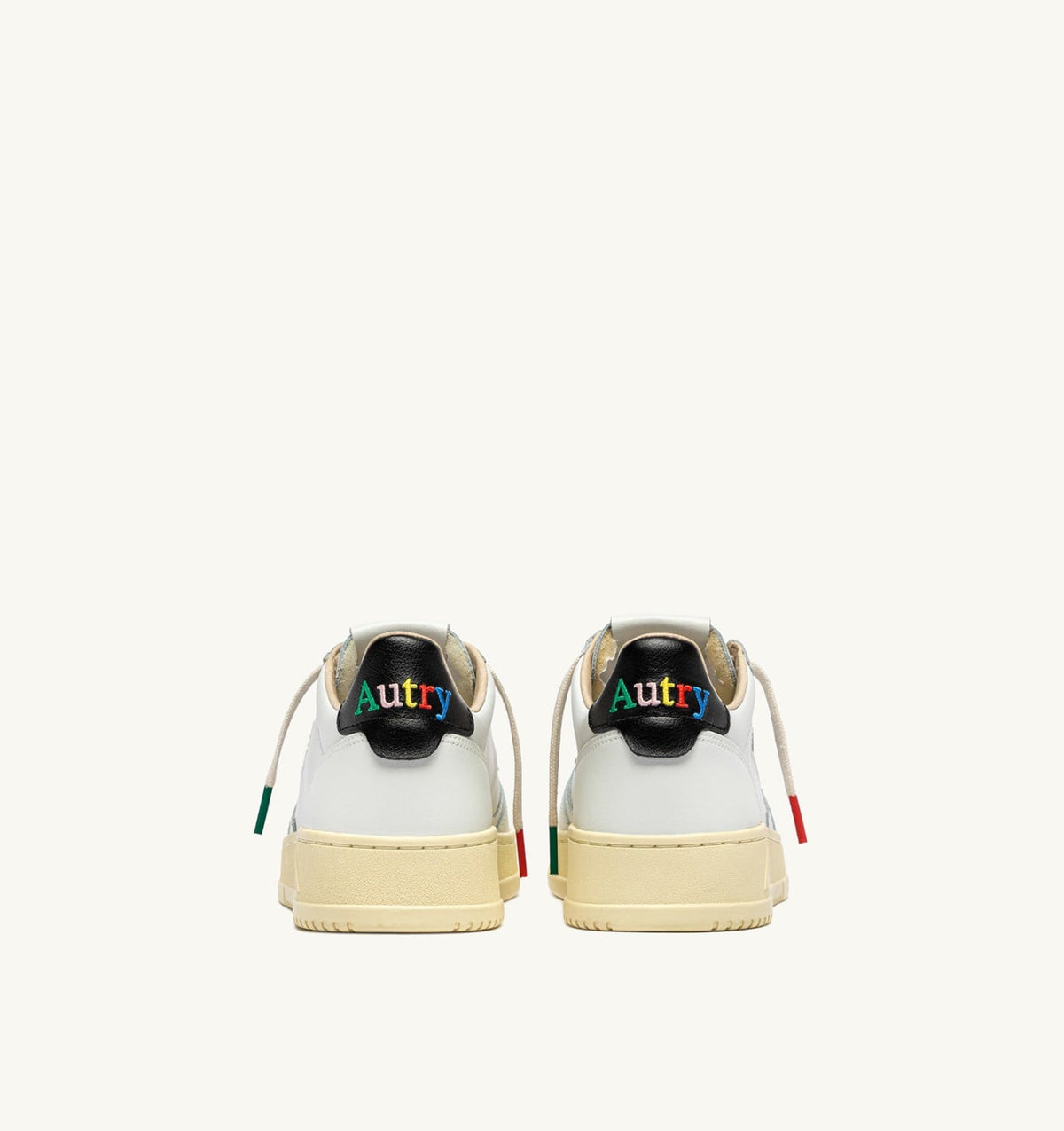 MEDALIST LOW SNEAKERS IN WHITE AND BLACK LEATHER - AUTRY Great Value