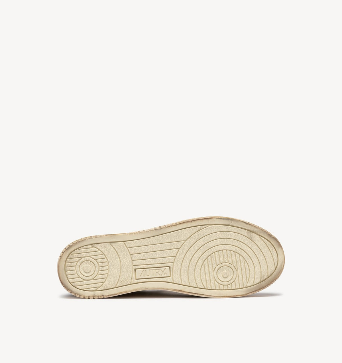 MEDALIST LOW SUPER VINTAGE SNEAKERS IN WHITE, BLACK AND MALT LEATHER - AUTRY Classic