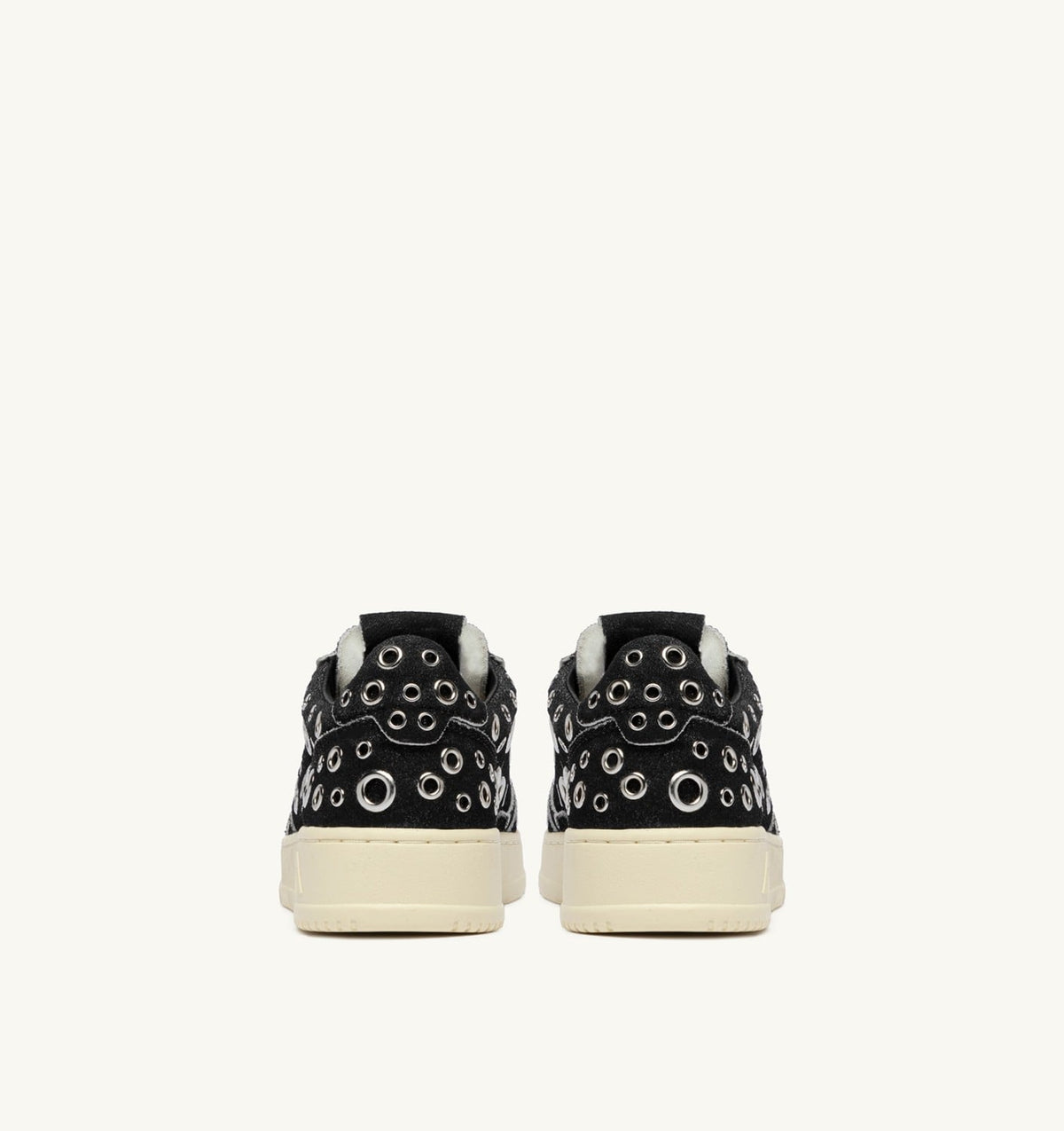 MEDALIST LOW SNEAKERS IN BLACK SUEDE WITH STUDS - AUTRY Latest