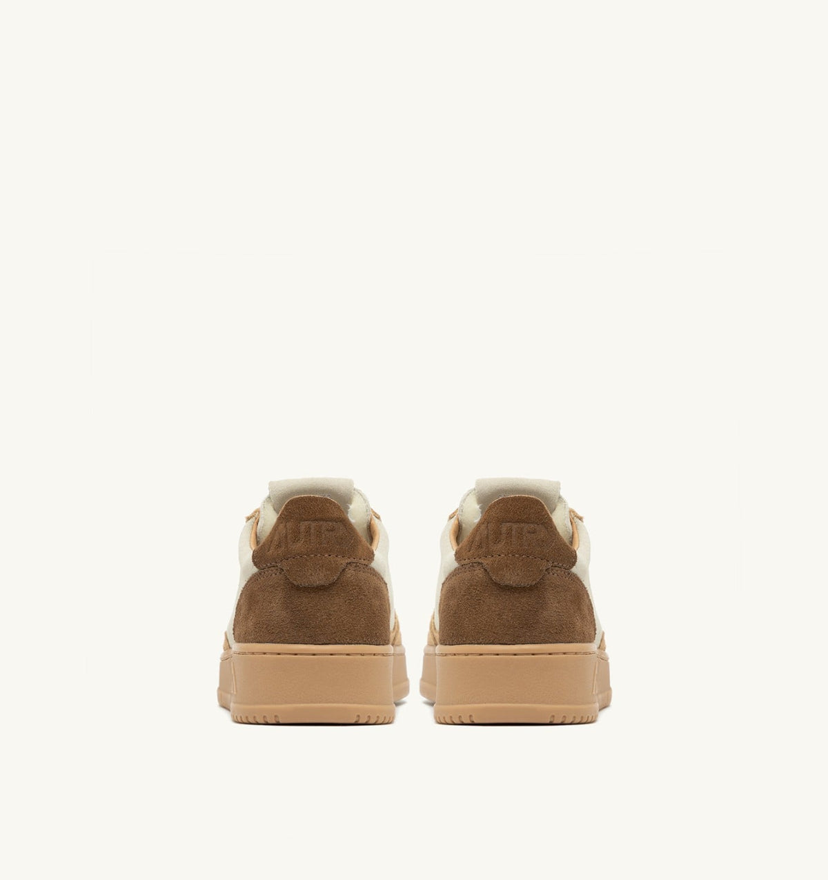 MEDALIST LOW TRICOLOR SNEAKERS IN TUNDRA EGG AND PEANUT SUEDE - AUTRY Latest