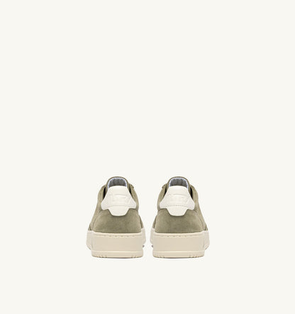 MEDALIST LOW SNEAKERS IN GRAY GREEN AND WHITE SUEDE - AUTRY Quality