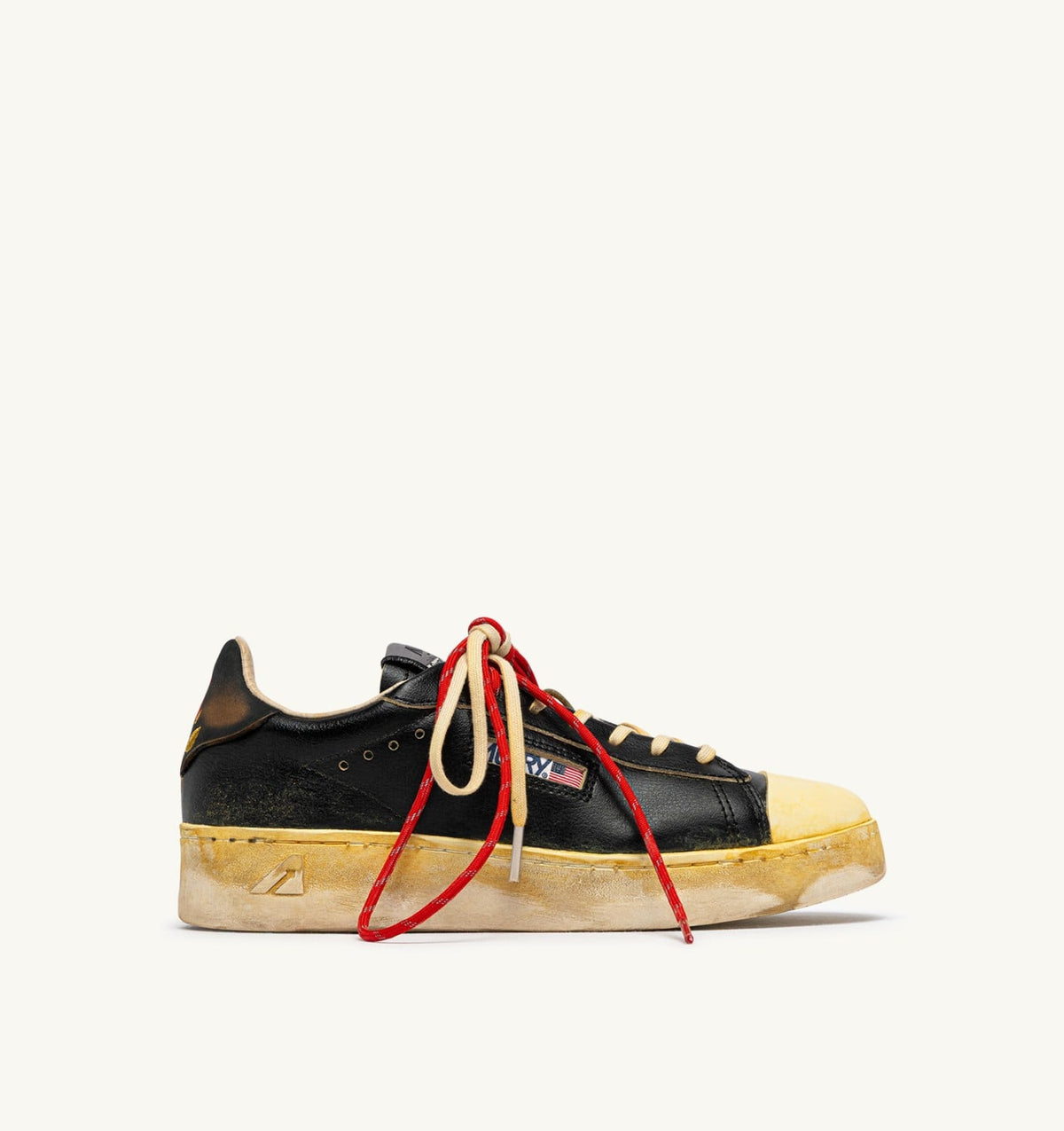 DALLAS LOW SUPER VINTAGE SNEAKERS IN BLACK LEATHER - AUTRY Great Value