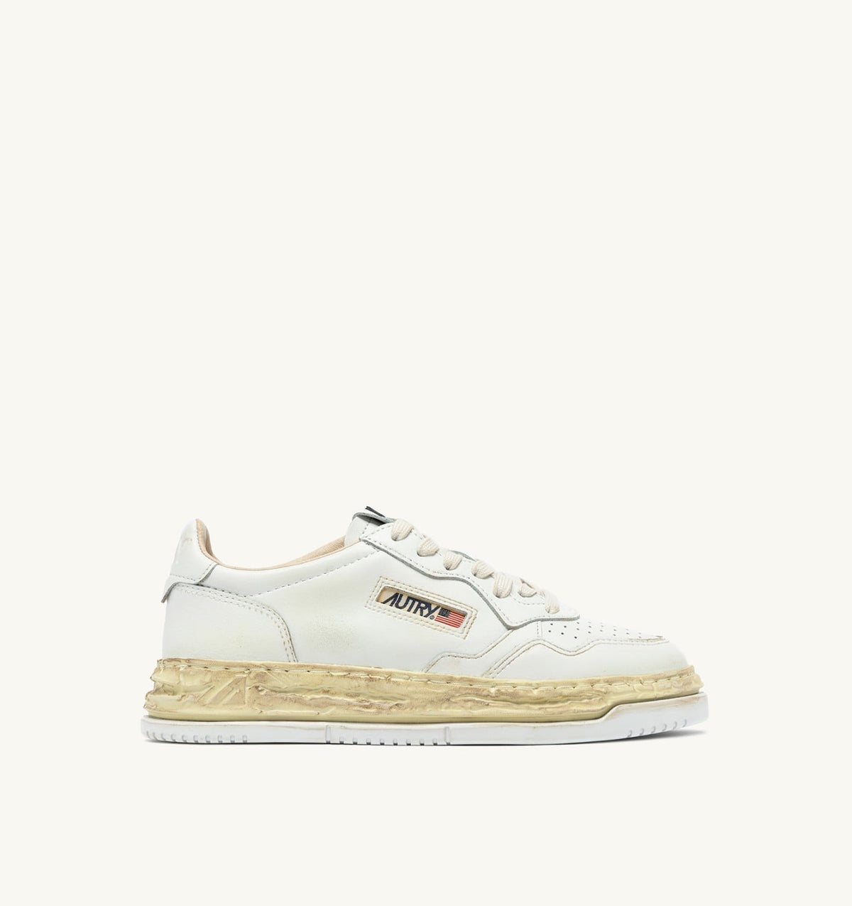 MEDALIST LOW SUPER VINTAGE 'Autry x Maison MIHARA YASUHIRO General Scale.' SNEAKERS IN WHITE LEATHER - AUTRY Great Value