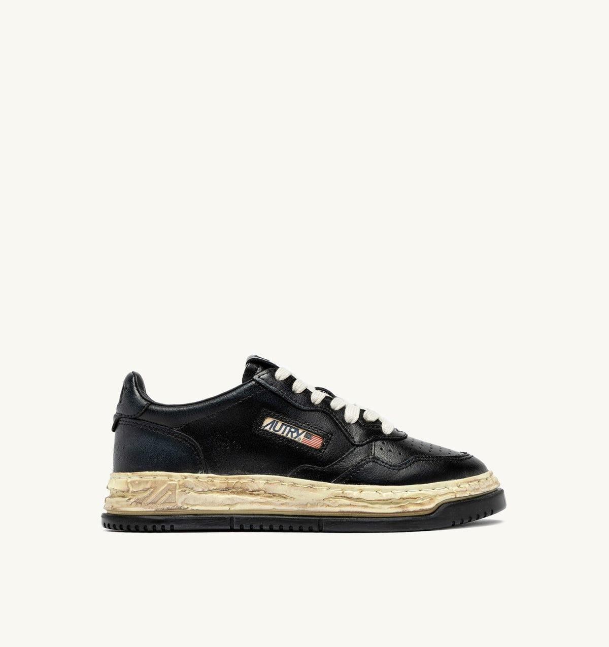 MEDALIST LOW SUPER VINTAGE 'Autry x Maison MIHARA YASUHIRO General Scale.' SNEAKERS IN BLACK LEATHER - AUTRY Latest