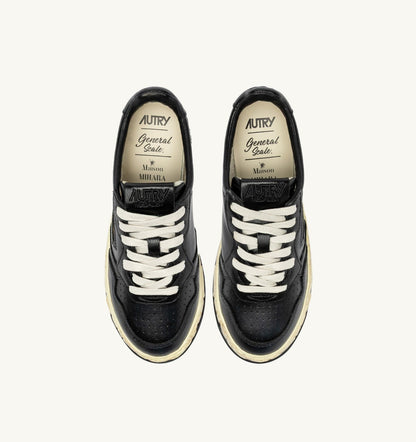 MEDALIST LOW SUPER VINTAGE 'Autry x Maison MIHARA YASUHIRO General Scale.' SNEAKERS IN BLACK LEATHER - AUTRY Latest