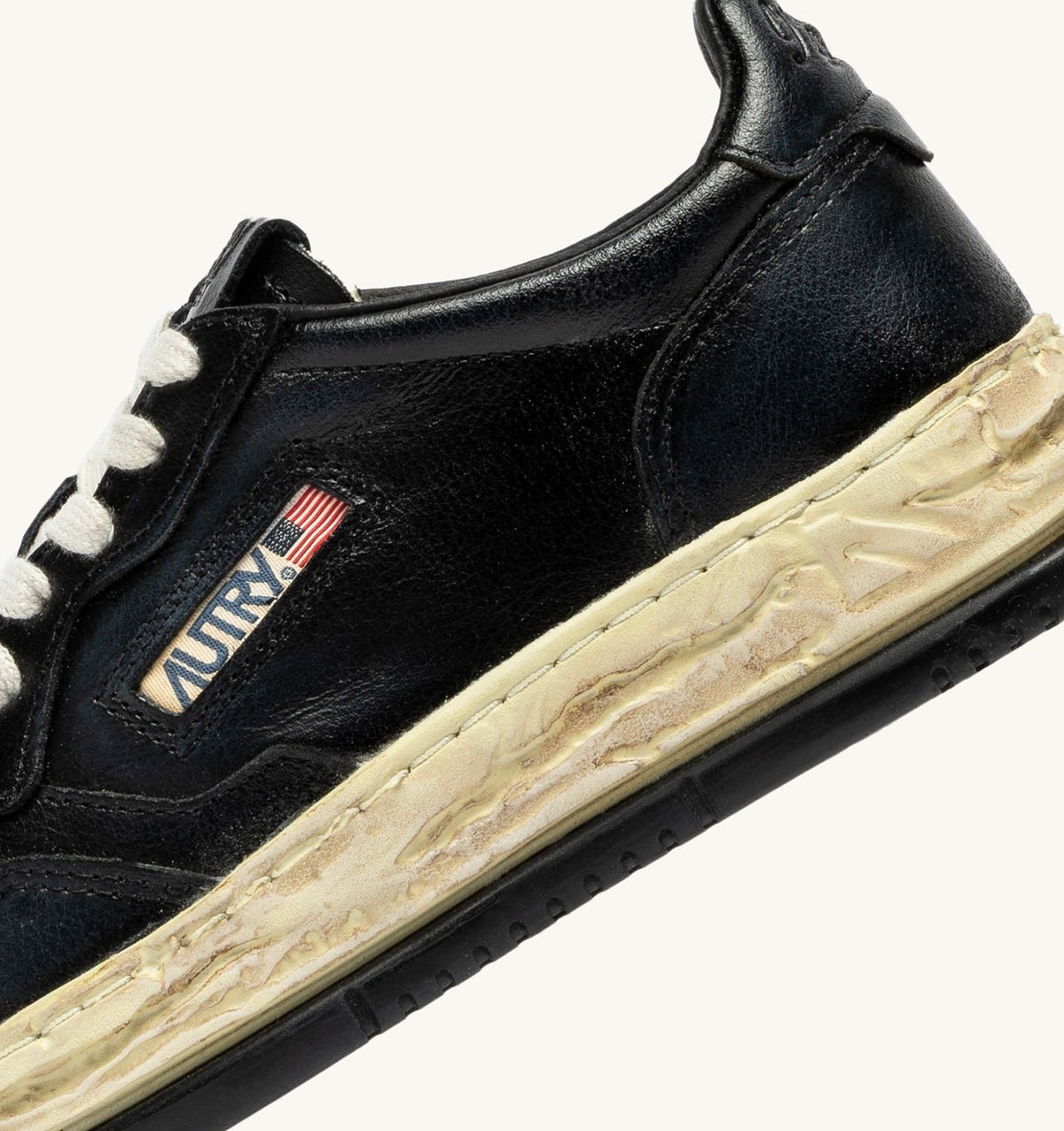 MEDALIST LOW SUPER VINTAGE 'Autry x Maison MIHARA YASUHIRO General Scale.' SNEAKERS IN BLACK LEATHER - AUTRY Latest