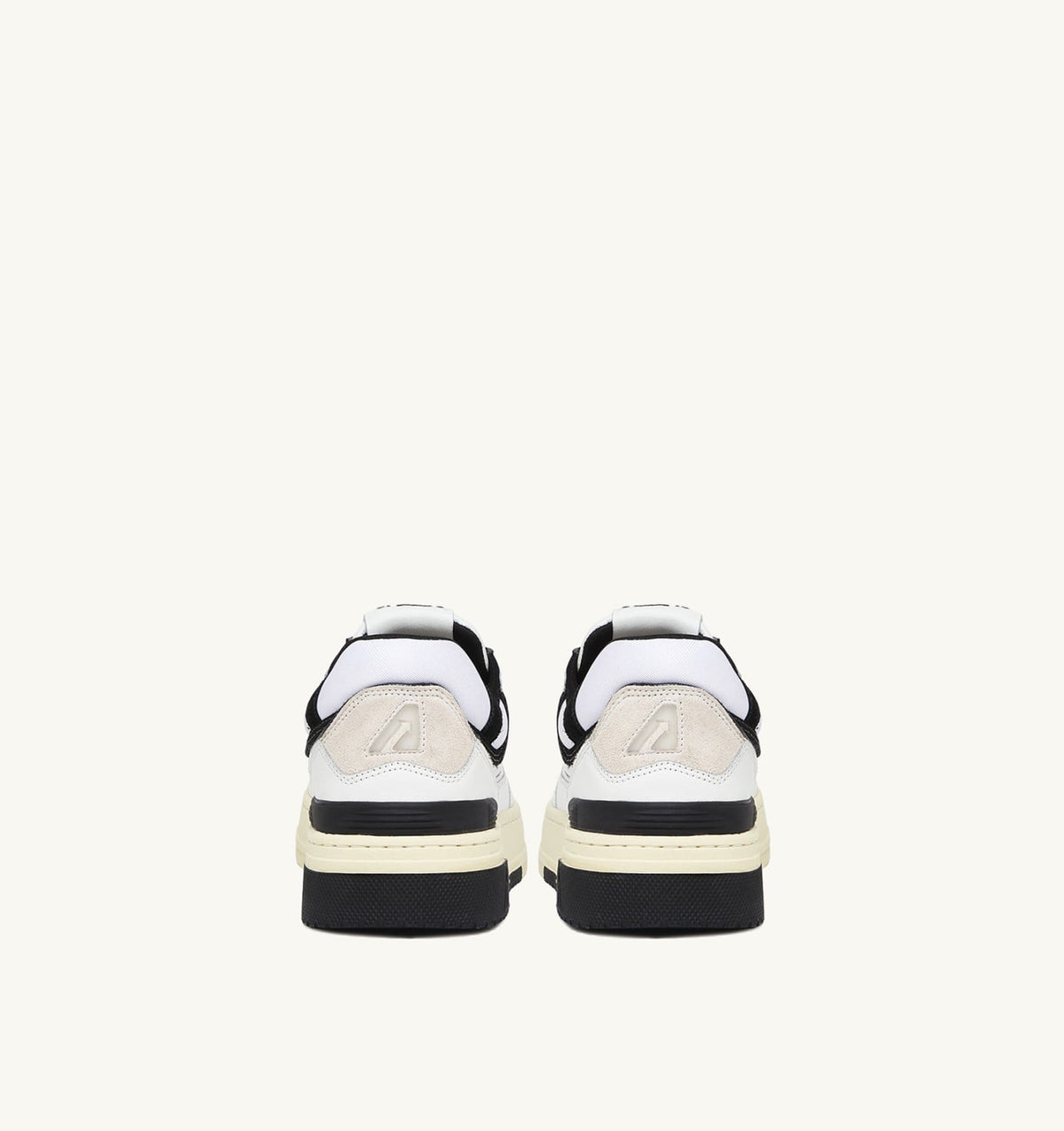 CLC LOW SNEAKERS IN WHITE LEATHER AND BLACK SUEDE - AUTRY Great Value