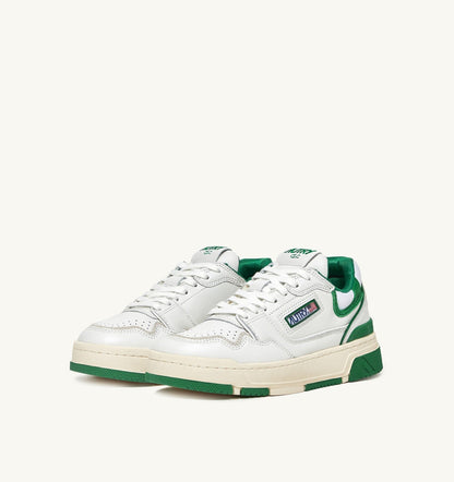 CLC LOW SNEAKERS IN WHITE LEATHER AND AMAZON SUEDE - AUTRY Latest