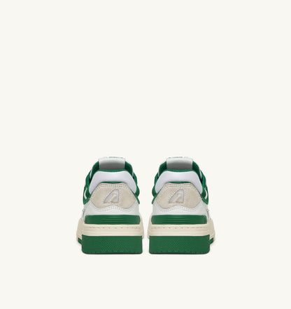 CLC LOW SNEAKERS IN WHITE LEATHER AND AMAZON SUEDE - AUTRY Latest