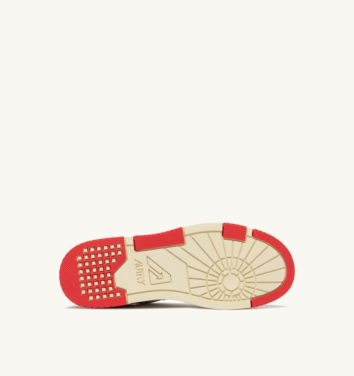 SNEAKERS CLC LOW IN WHITE LEATHER AND RED VIRGIN - AUTRY Quality