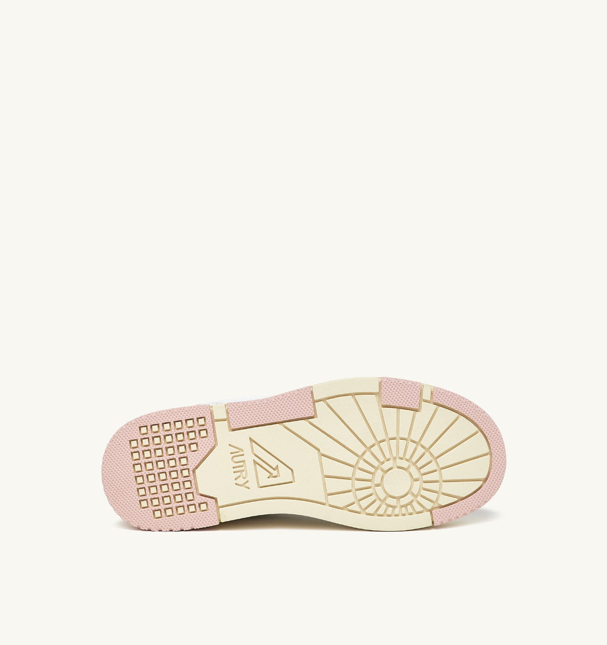 CLC LOW SNEAKERS IN WHITE LEATHER AND POWDER PINK SUEDE - AUTRY Classic