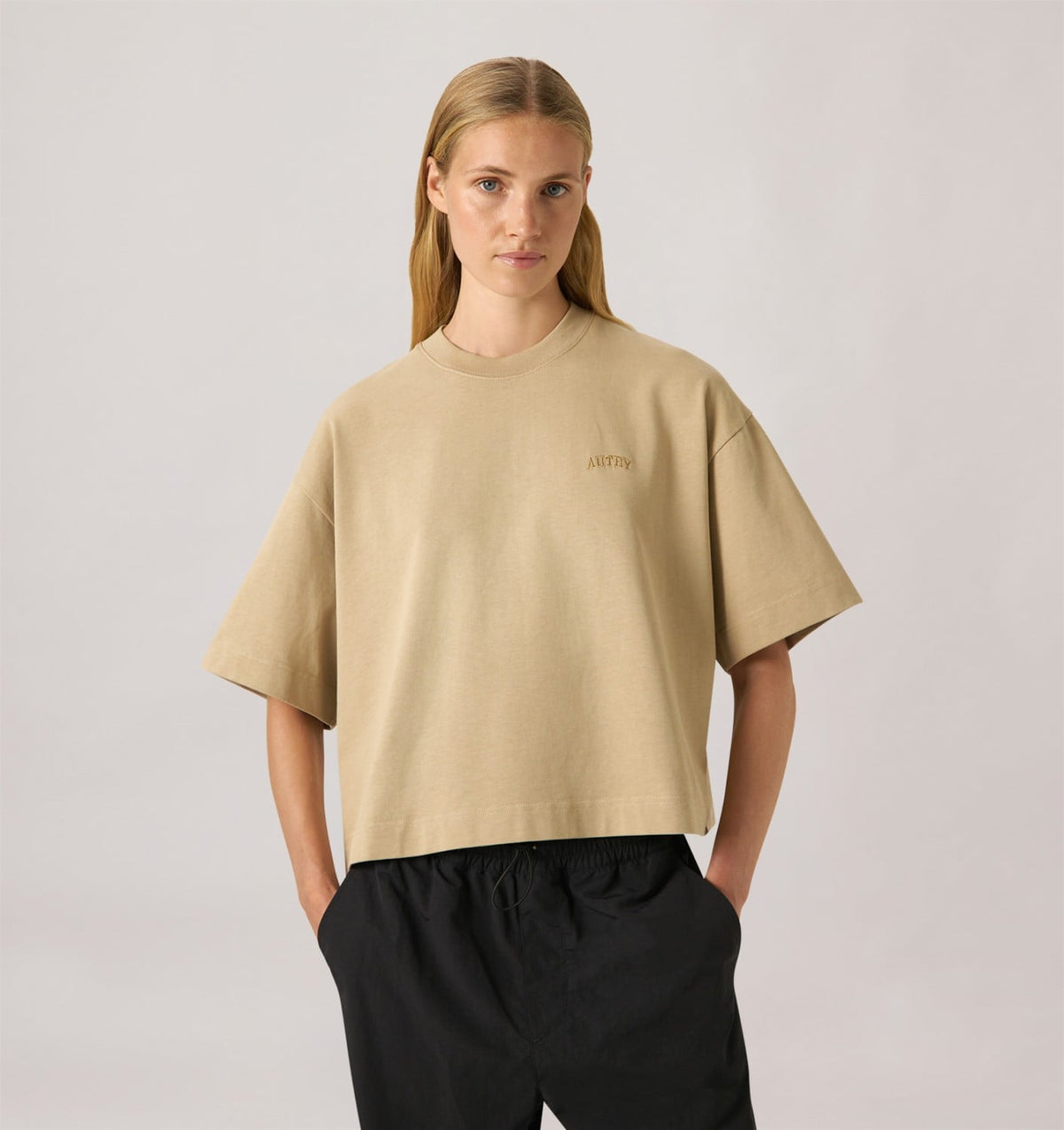 BOXY T-SHIRT WITH TONAL LOGO FOR WOMAN - AUTRY Value