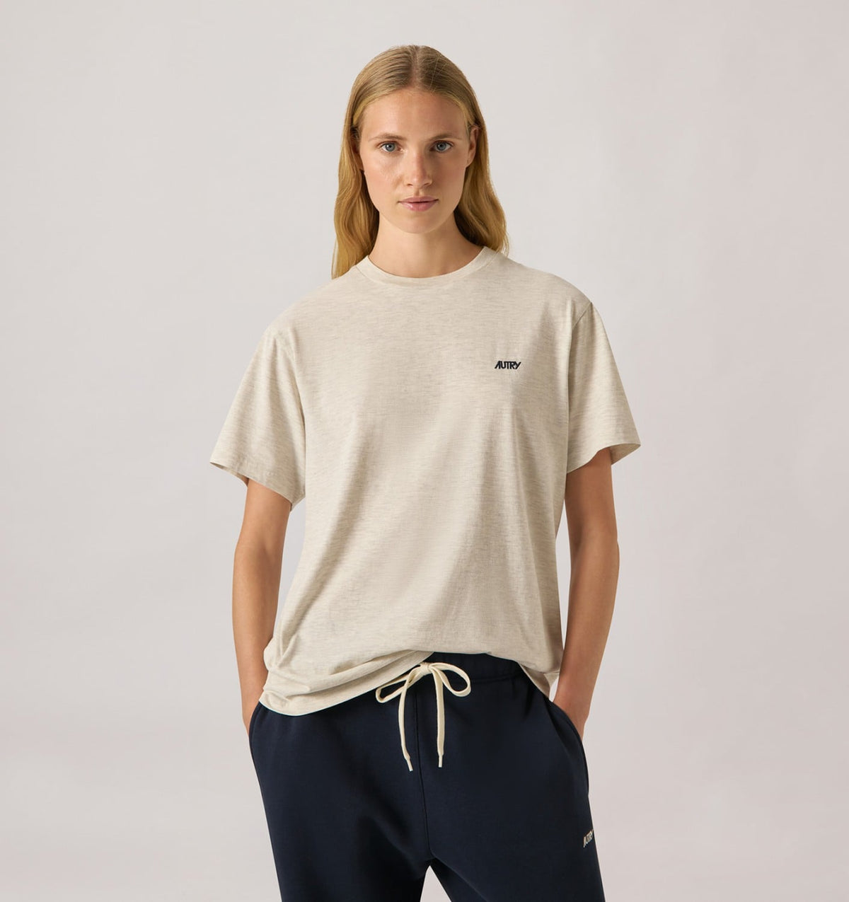 EMBROIDERED LOGO TEE WOMAN - AUTRY Latest