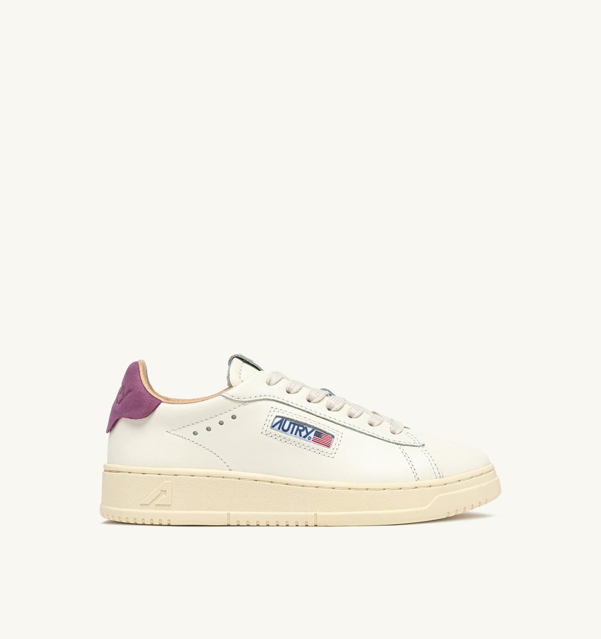 DALLAS LOW SNEAKERS IN FLORENCE AND MARSHMALLOW LEATHER - AUTRY Great Value