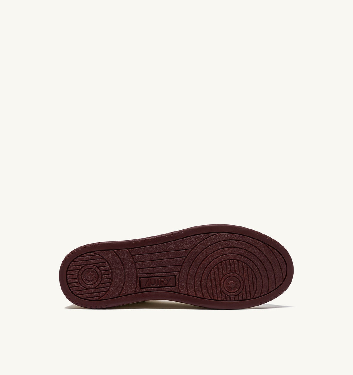 MED-WAY SNEAKERS IN LEATHER COLOR MARSHMALLOW AND SYRAH - AUTRY Great Value