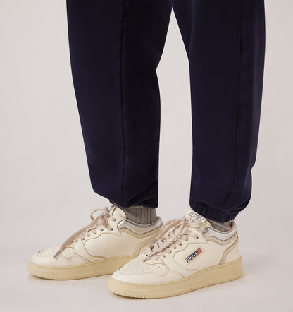 MED-WAY SNEAKERS IN LEATHER COLOR MARSHMALLOW AND SILVER - AUTRY Latest