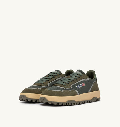 WILDPACE LOW SNEAKERS IN SCHIO AND MILITARY MESH AND SUEDE - AUTRY Latest