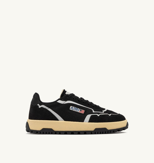 WILDPACE LOW SNEAKERS IN BLACK DRAGON MESH AND SUEDE - AUTRY Classic