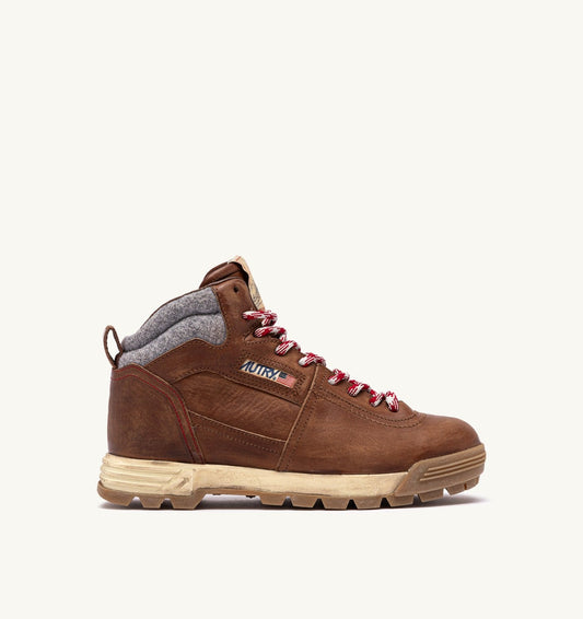 MALGA BOOTS IN LEATHER COLOR NATURAL LEATHER AND GRAY - AUTRY Value
