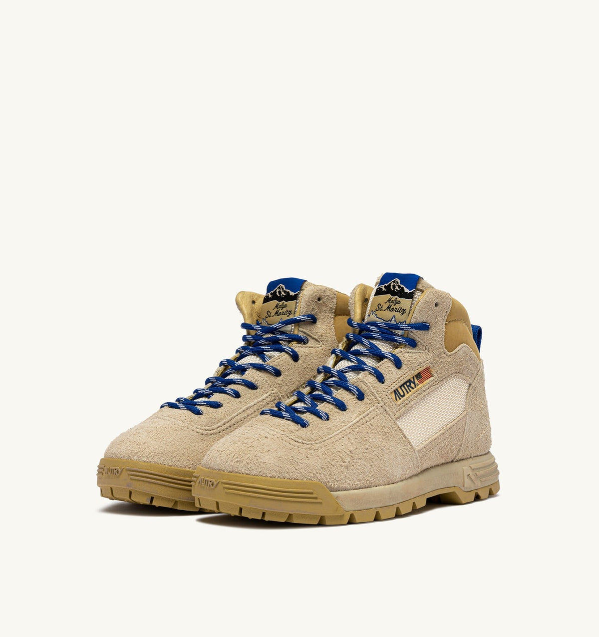 MALGA ST.MORITZ IN COOKIE AND DEJA VU BLUE SUEDE - AUTRY Great Value