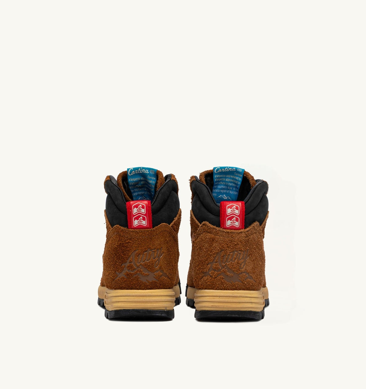 MALGA CORTINA IN CHESTNUT AND FLAME SCARLET SUEDE - AUTRY Latest