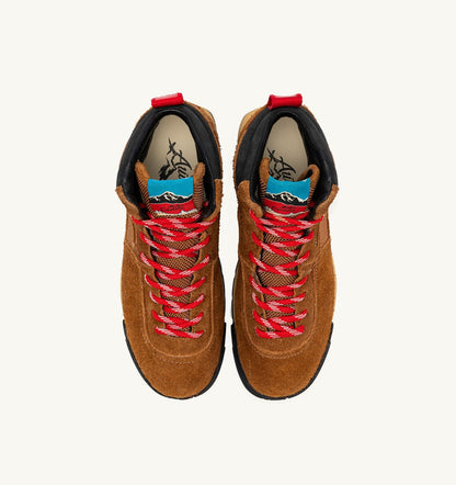 MALGA CORTINA IN CHESTNUT AND FLAME SCARLET SUEDE - AUTRY Latest
