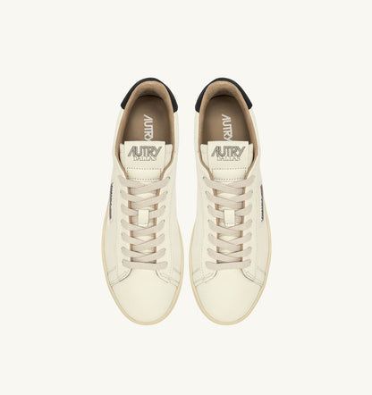DALLAS LOW SNEAKERS IN WHITE AND SPACE LEATHER - AUTRY Quality